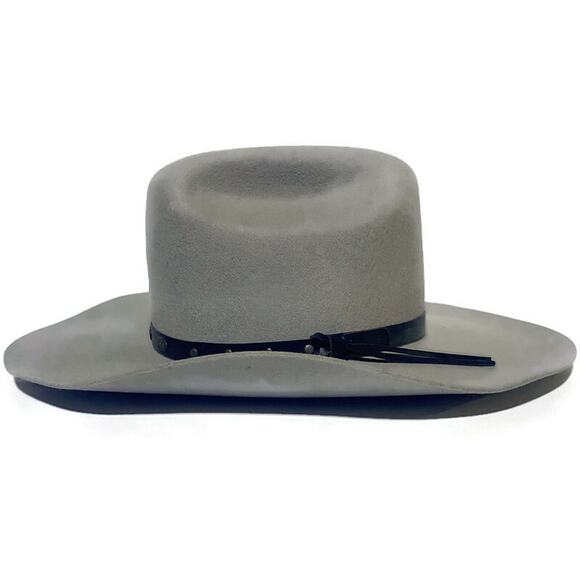 Express Riders Cowboy Hat Men's Size 6 7/8 Gray 100% Premium Wool Felt - Picture 5 of 14